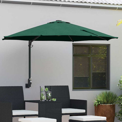 Dārza Parasols 248 X 248 X 148 Cm Poliesters Un Tērauds