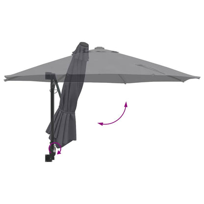 Dārza Parasols 248 X 248 X 148 Cm Poliesters Un Tērauds