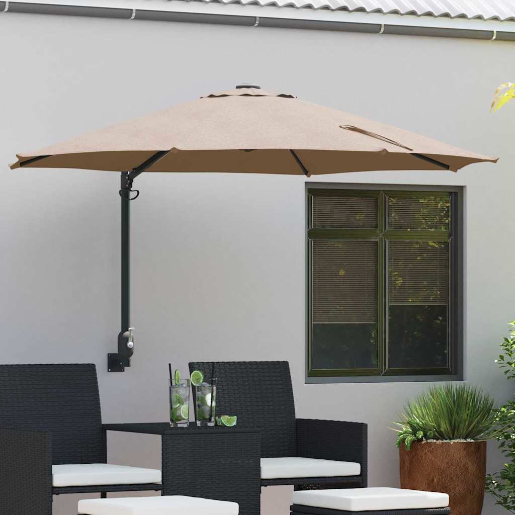 Dārza Parasols 248 X 248 X 148 Cm Poliesters Un Tērauds