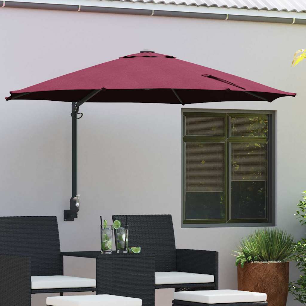 Dārza Parasols 248 X 248 X 148 Cm Poliesters Un Tērauds