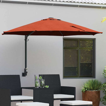 Dārza Parasols 248 X 248 X 148 Cm Poliesters Un Tērauds