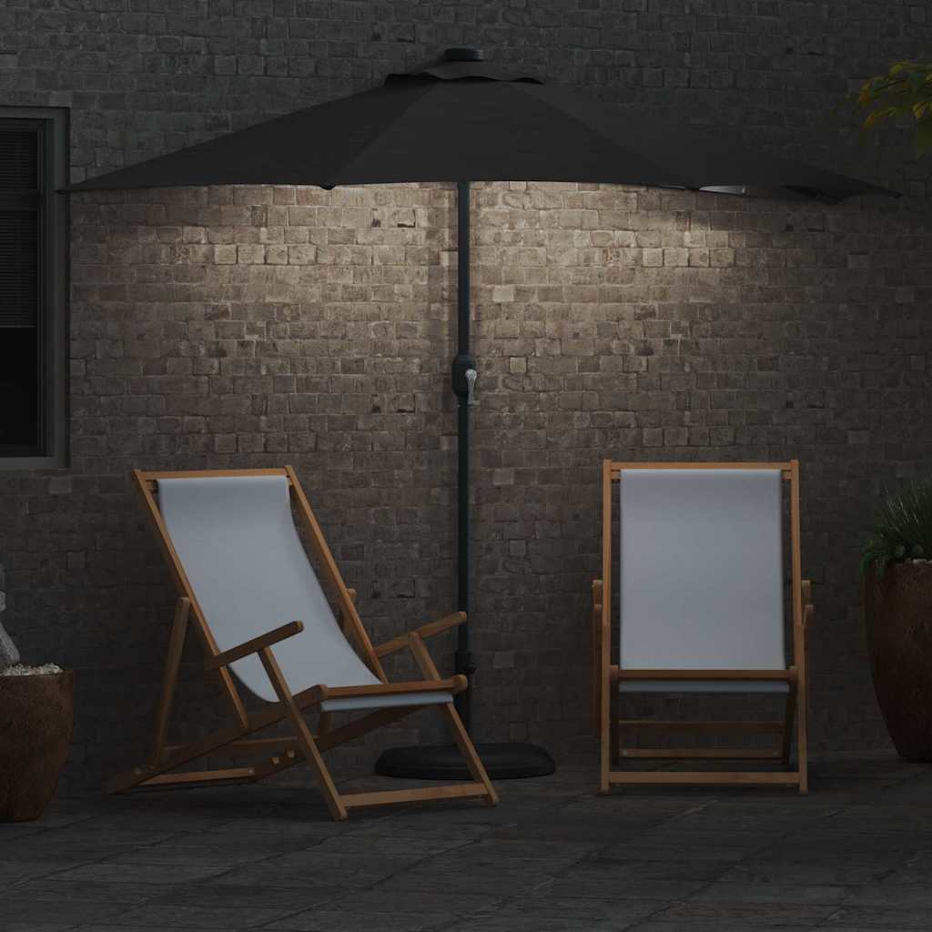 Dārza Parasols 294 X 150 X 224 Cm Poliesters Un Tērauds