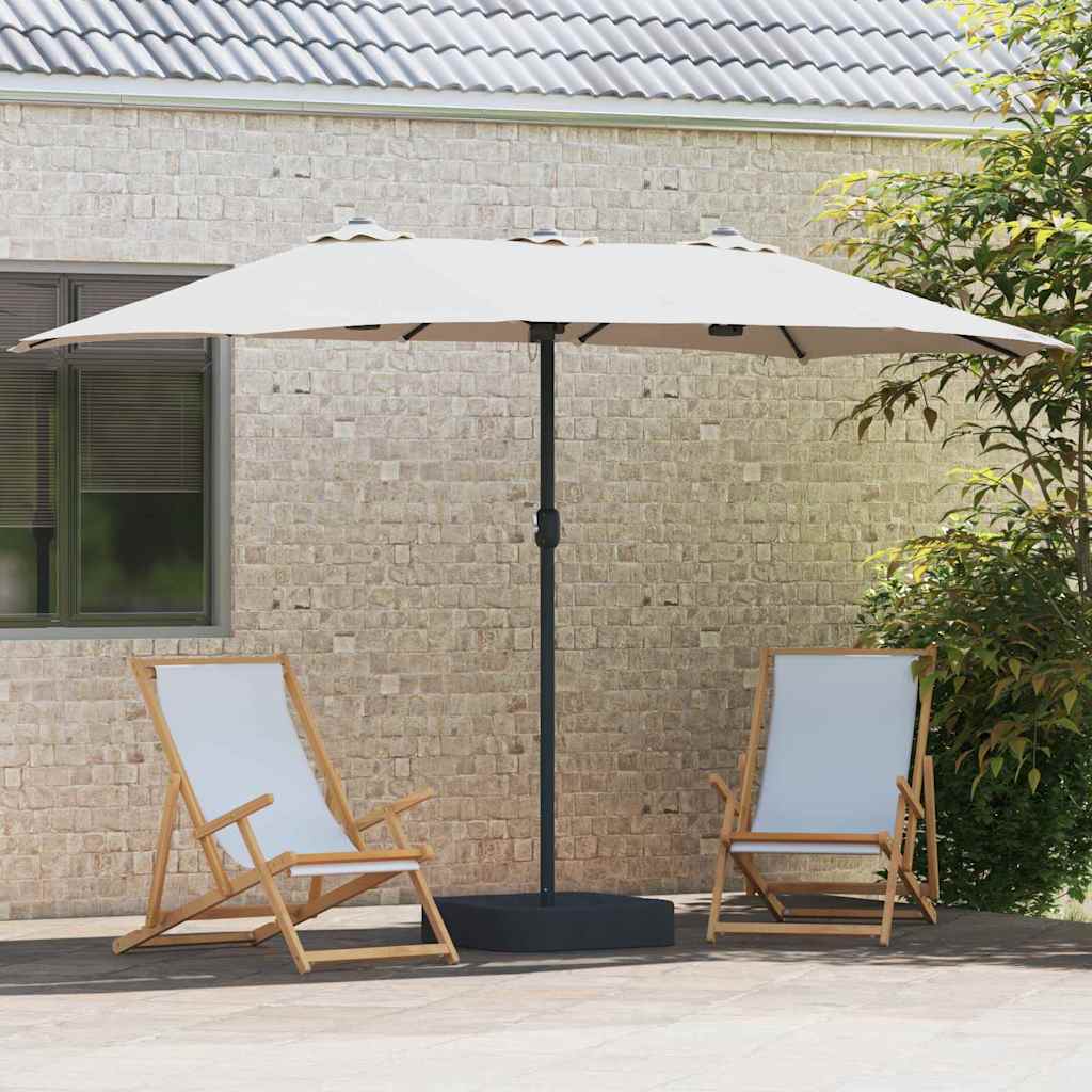 Dārza Parasols 385 X 209 X 244 Cm Poliesters Un Tērauds