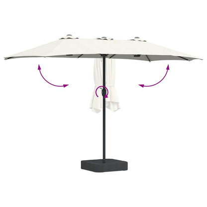 Dārza Parasols 385 X 209 X 244 Cm Poliesters Un Tērauds