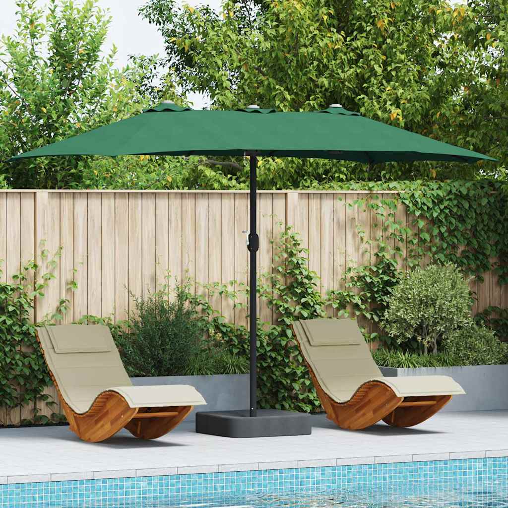 Dārza Parasols 385 X 209 X 244 Cm Poliesters Un Tērauds