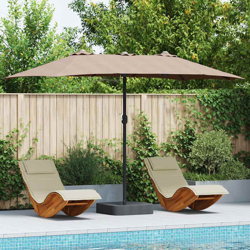 Dārza Parasols 385 X 209 X 244 Cm Poliesters Un Tērauds