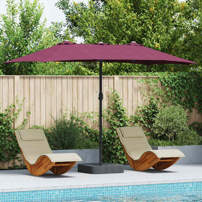 Dārza Parasols 385 X 209 X 244 Cm Poliesters Un Tērauds
