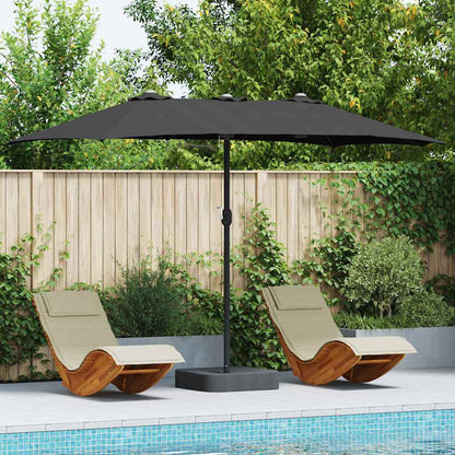 Dārza Parasols 385 X 209 X 244 Cm Poliesters Un Tērauds