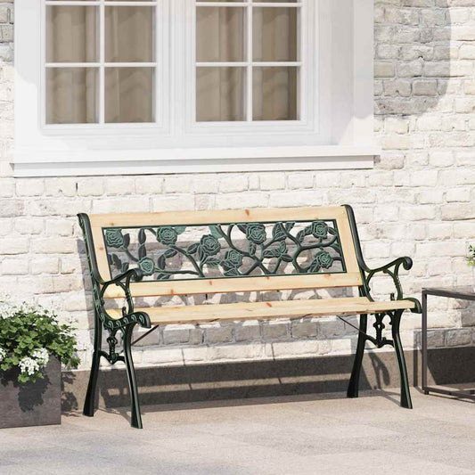 Dārza Sols 2 -Seater 116 X 54 X 73 Cm Koka Brūna Taisnstūra