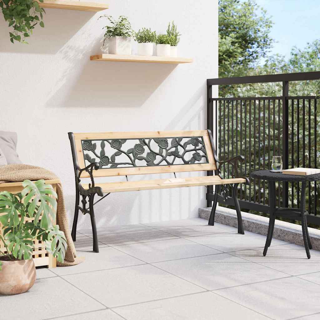 Dārza Sols 2 -Seater 116 X 54 X 73 Cm Koka Brūna Taisnstūra
