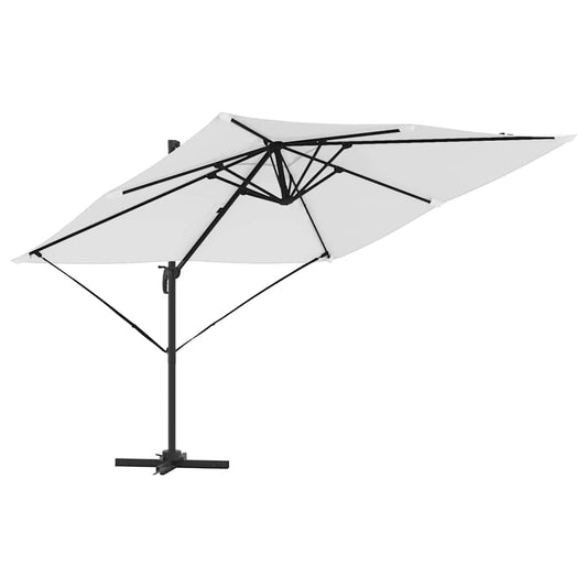 Roma Parasol Bēša 286 X 284 X 265 Cm Alumīnijs Un Poliesters