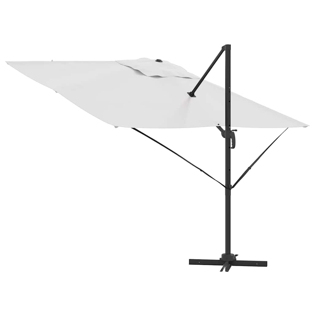 Roma Parasol Bēša 286 X 284 X 265 Cm Alumīnijs Un Poliesters