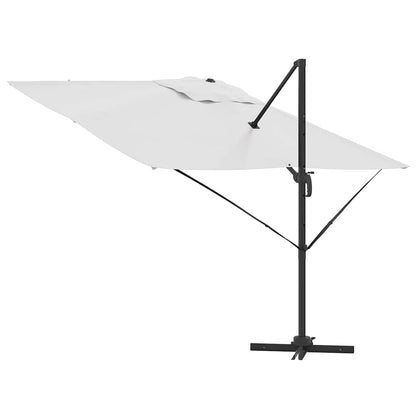 Roma Parasol Bēša 286 X 284 X 265 Cm Alumīnijs Un Poliesters