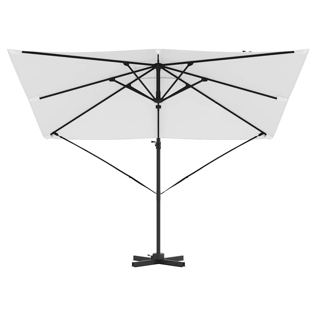 Roma Parasol Bēša 286 X 284 X 265 Cm Alumīnijs Un Poliesters