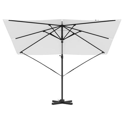 Roma Parasol Bēša 286 X 284 X 265 Cm Alumīnijs Un Poliesters