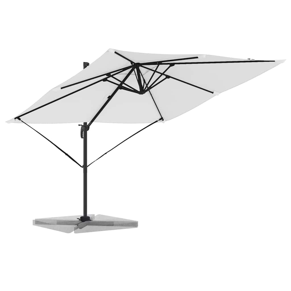 Roma Parasol Bēša 286 X 284 X 265 Cm Alumīnijs Un Poliesters