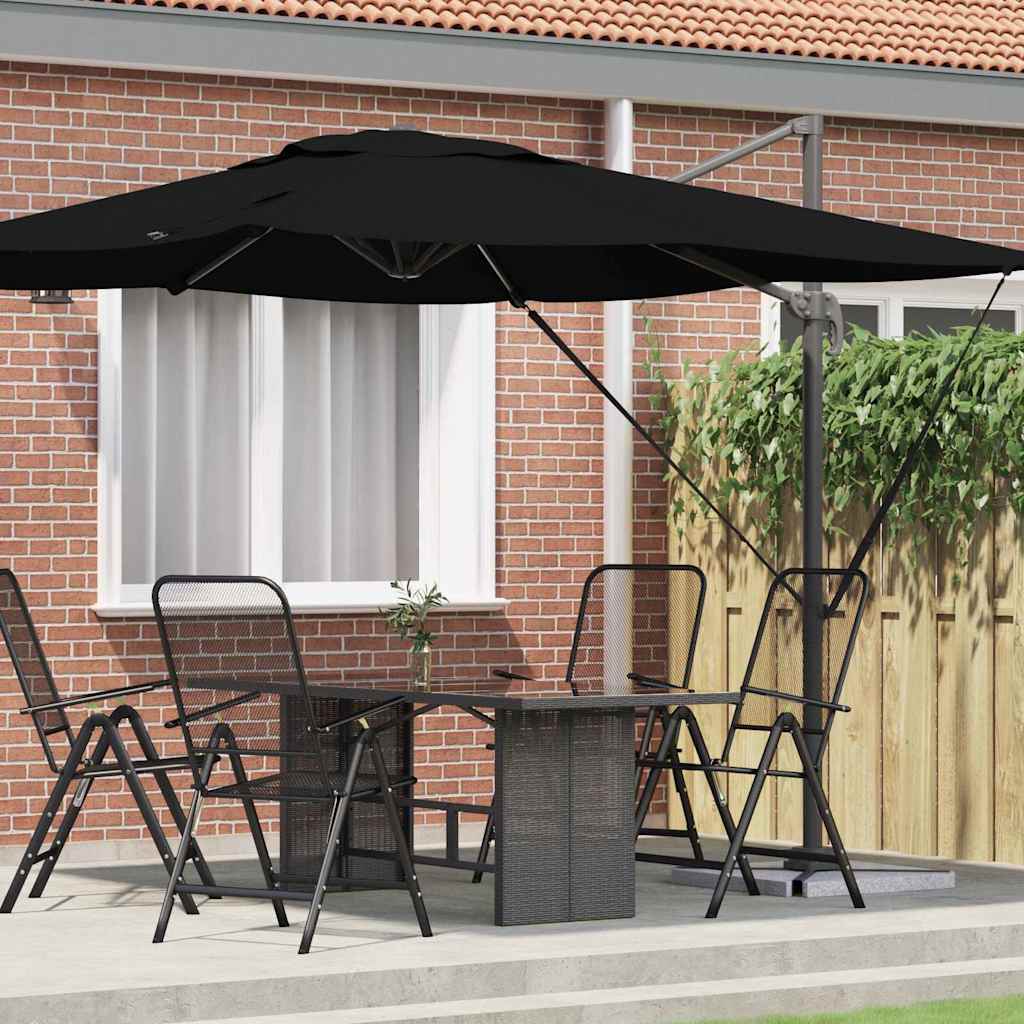 Roma Parasol Bēša 286 X 284 X 265 Cm Alumīnijs Un Poliesters