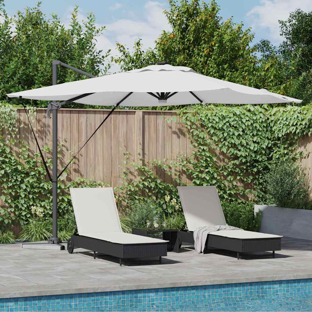 Roma Parasol Bēša 286 X 284 X 270 Cm Alumīnijs Un Poliesters