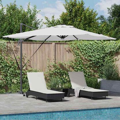 Roma Parasol Bēša 286 X 284 X 270 Cm Alumīnijs Un Poliesters