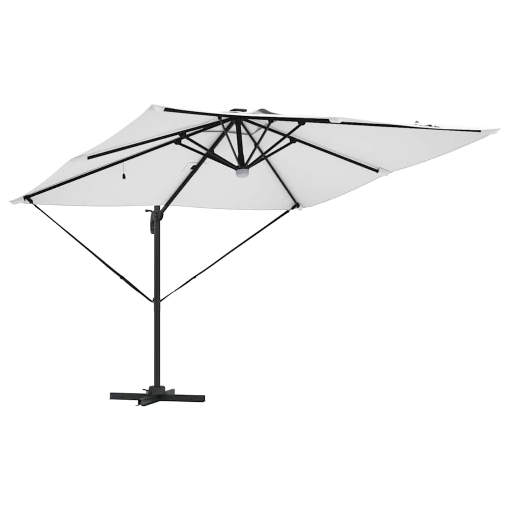 Roma Parasol Bēša 286 X 284 X 270 Cm Alumīnijs Un Poliesters