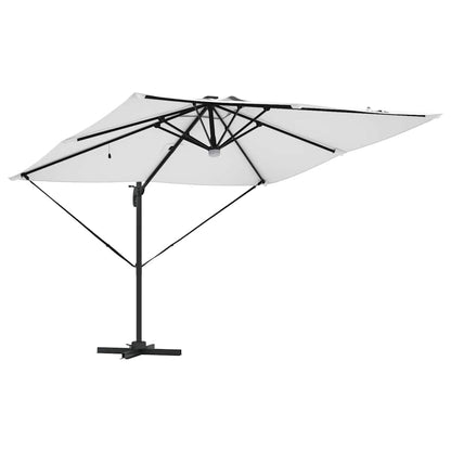 Roma Parasol Bēša 286 X 284 X 270 Cm Alumīnijs Un Poliesters