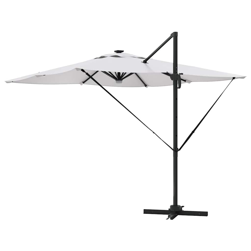 Roma Parasol Bēša 286 X 284 X 270 Cm Alumīnijs Un Poliesters