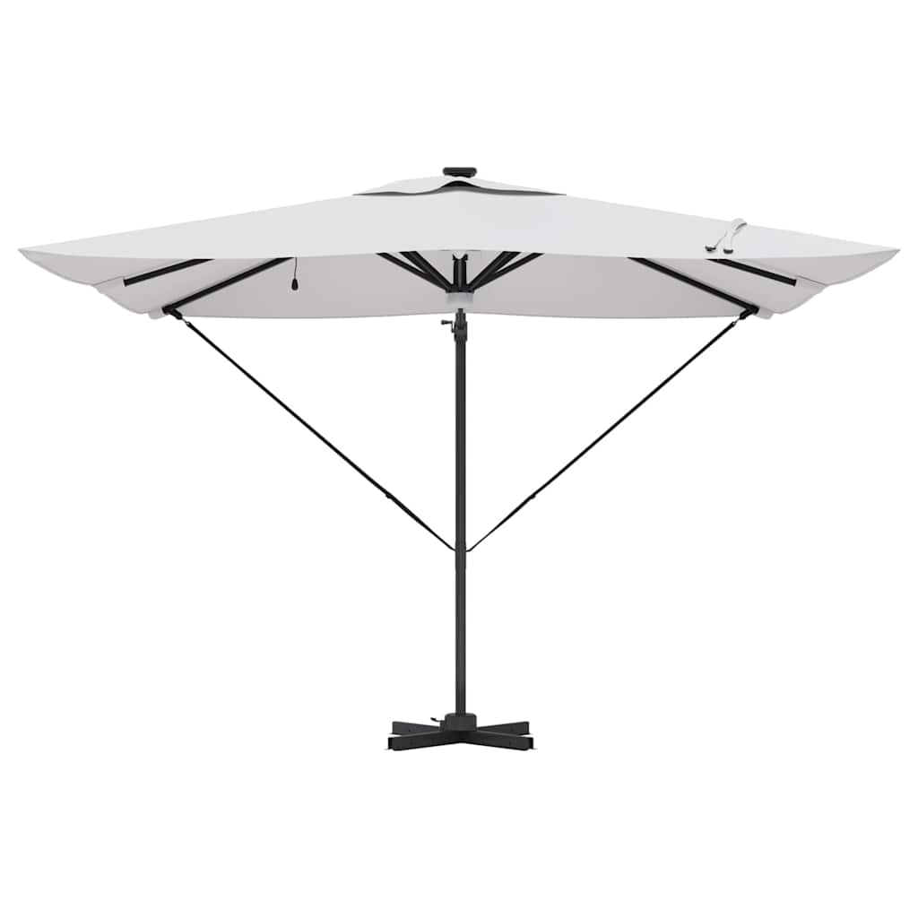 Roma Parasol Bēša 286 X 284 X 270 Cm Alumīnijs Un Poliesters