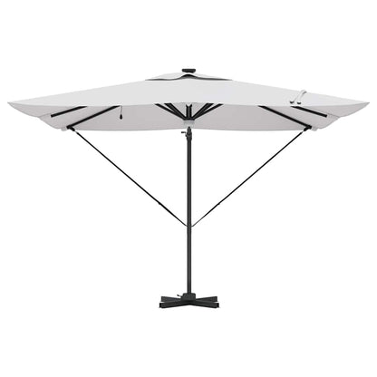 Roma Parasol Bēša 286 X 284 X 270 Cm Alumīnijs Un Poliesters