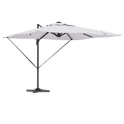 Roma Parasol Bēša 286 X 284 X 270 Cm Alumīnijs Un Poliesters
