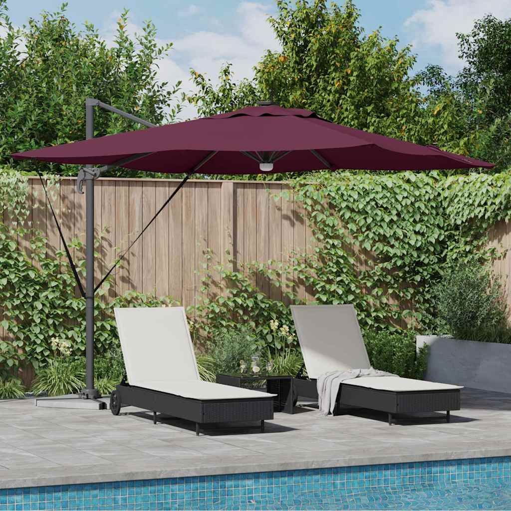 Roma Parasol Bēša 286 X 284 X 270 Cm Alumīnijs Un Poliesters