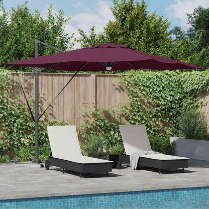 Roma Parasol Bēša 286 X 284 X 270 Cm Alumīnijs Un Poliesters