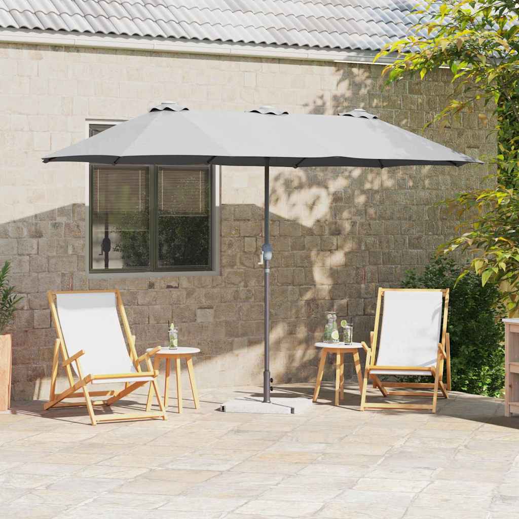 Dārza Parasols 370 X 197 X 239 Cm Poliesters Un Alumīnijs