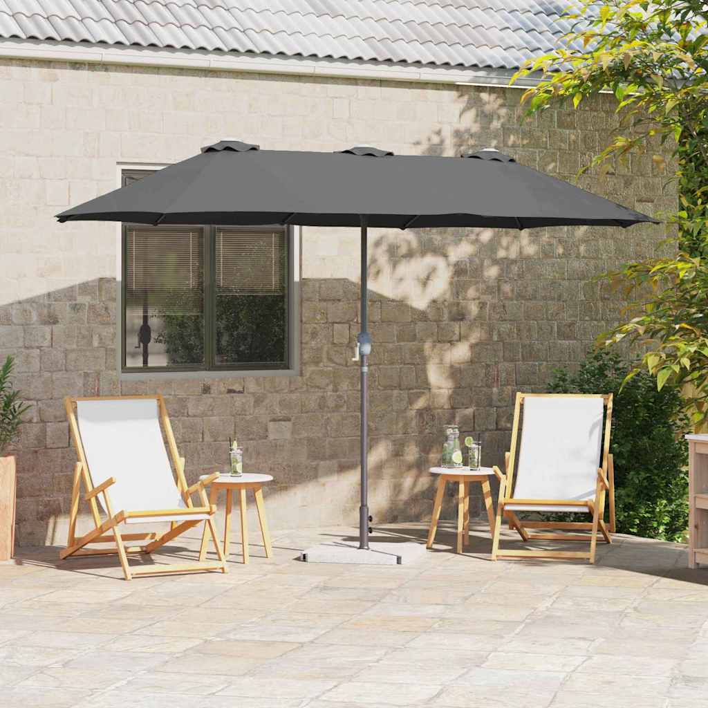 Dārza Parasols 370 X 197 X 239 Cm Poliesters Un Alumīnijs