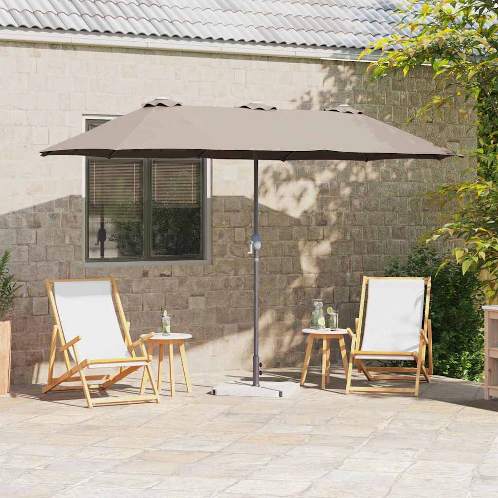 Dārza Parasols 370 X 197 X 239 Cm Poliesters Un Alumīnijs