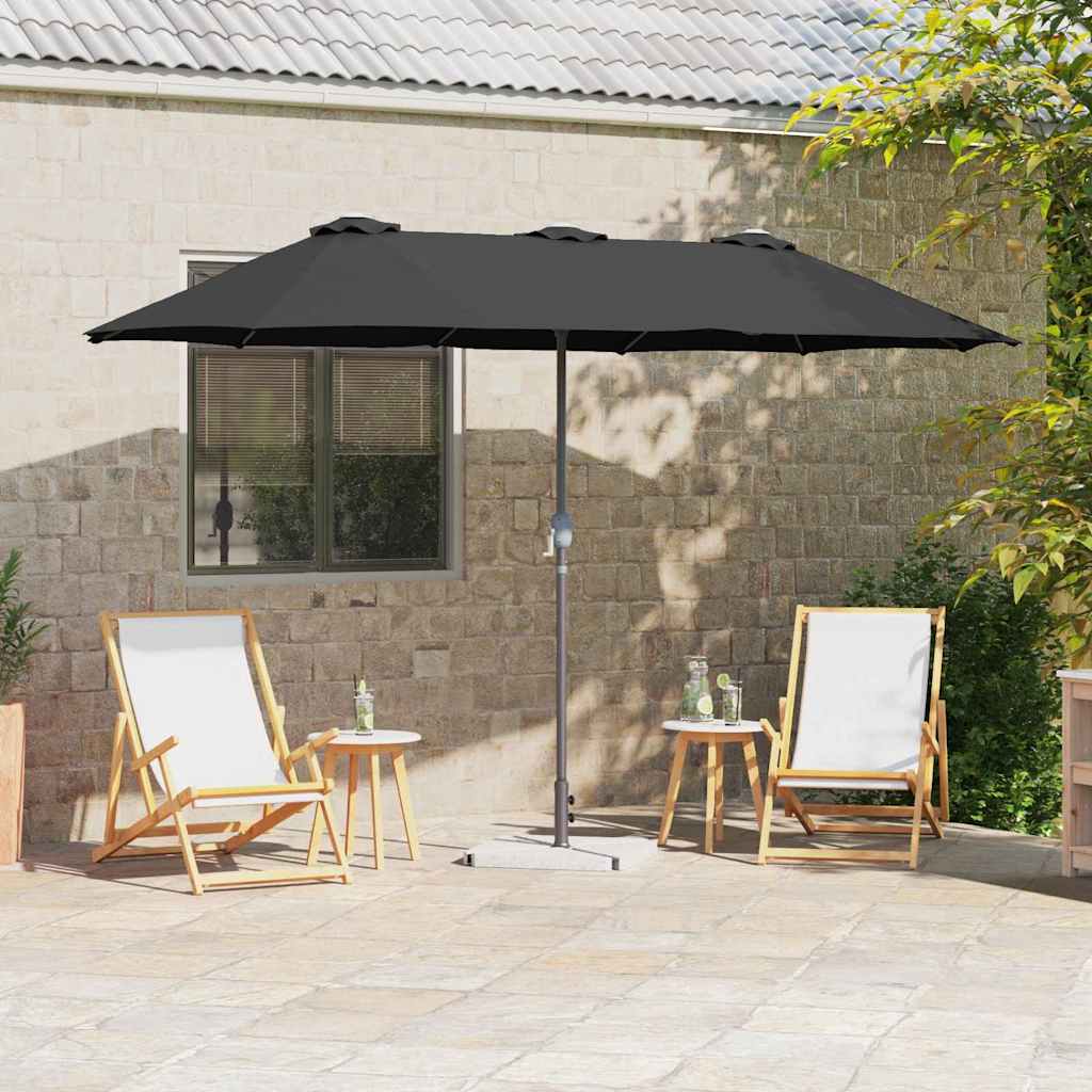Dārza Parasols 370 X 197 X 239 Cm Poliesters Un Alumīnijs