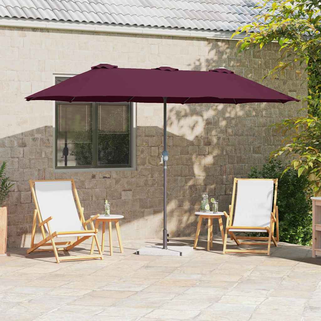 Dārza Parasols 370 X 197 X 239 Cm Poliesters Un Alumīnijs