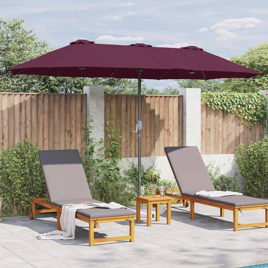 Dārza Parasols 370 X 197 X 239 Cm Poliesters Un Alumīnijs