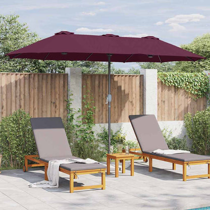 Dārza Parasols 370 X 197 X 239 Cm Poliesters Un Alumīnijs
