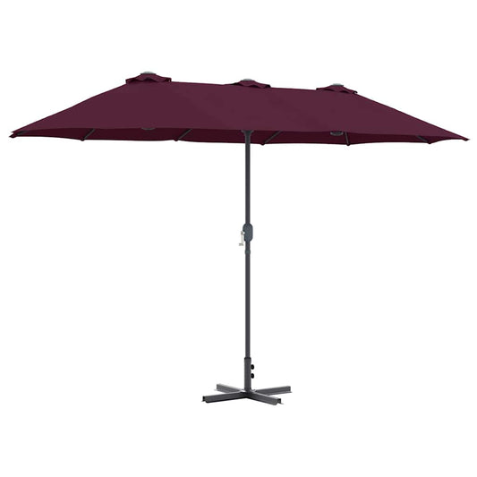 Dārza Parasols 370 X 197 X 239 Cm Poliesters Un Alumīnijs