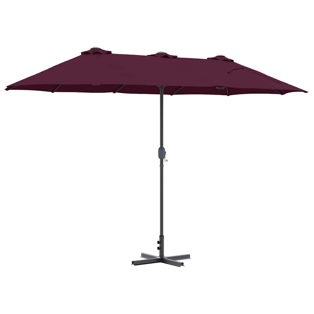 Dārza Parasols 370 X 197 X 239 Cm Poliesters Un Alumīnijs