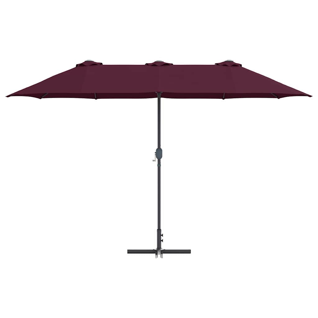 Dārza Parasols 370 X 197 X 239 Cm Poliesters Un Alumīnijs