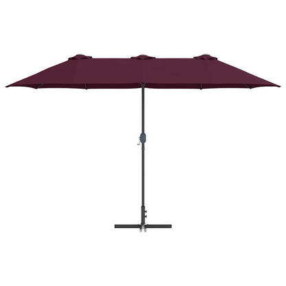 Dārza Parasols 370 X 197 X 239 Cm Poliesters Un Alumīnijs