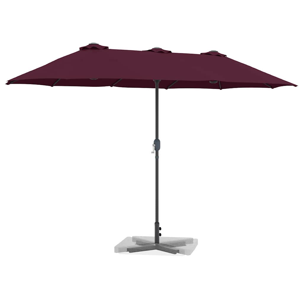 Dārza Parasols 370 X 197 X 239 Cm Poliesters Un Alumīnijs
