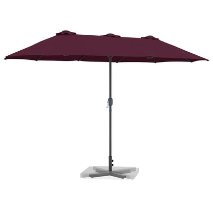 Dārza Parasols 370 X 197 X 239 Cm Poliesters Un Alumīnijs