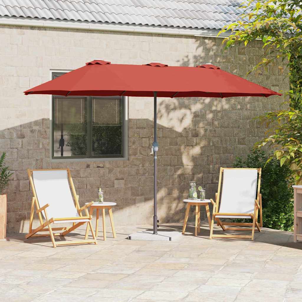 Dārza Parasols 370 X 197 X 239 Cm Poliesters Un Alumīnijs