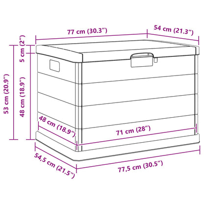 Dārza Uzglabāšanas Kaste Plastmasa 77,5 X 54,5 X 53 Cm