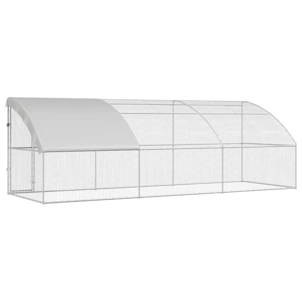 Vistu Būris 3 Gab. Sudraba 600 X 200 X 200 Cm Tērauds Un Pe