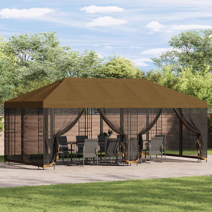 Dārza Paviljons 6 X 3 M Poliesters Un Tērauds 190 Gsm
