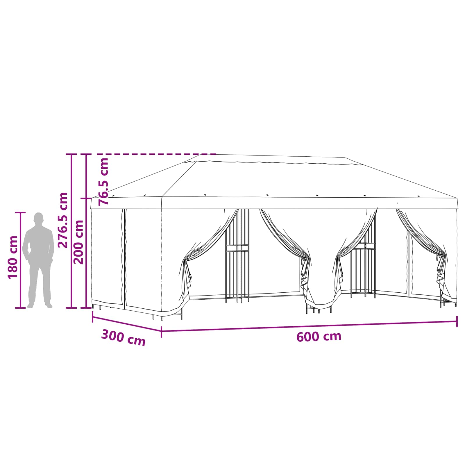 Paviljons Ar Sānu Sienām 6 X 3 M