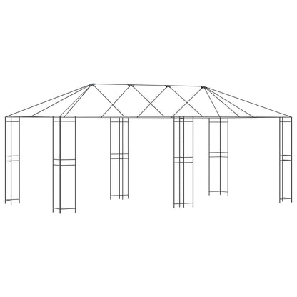 Paviljona Rāmis Bez Paviljona Auduma 6 X 3 M Melns Tērauds